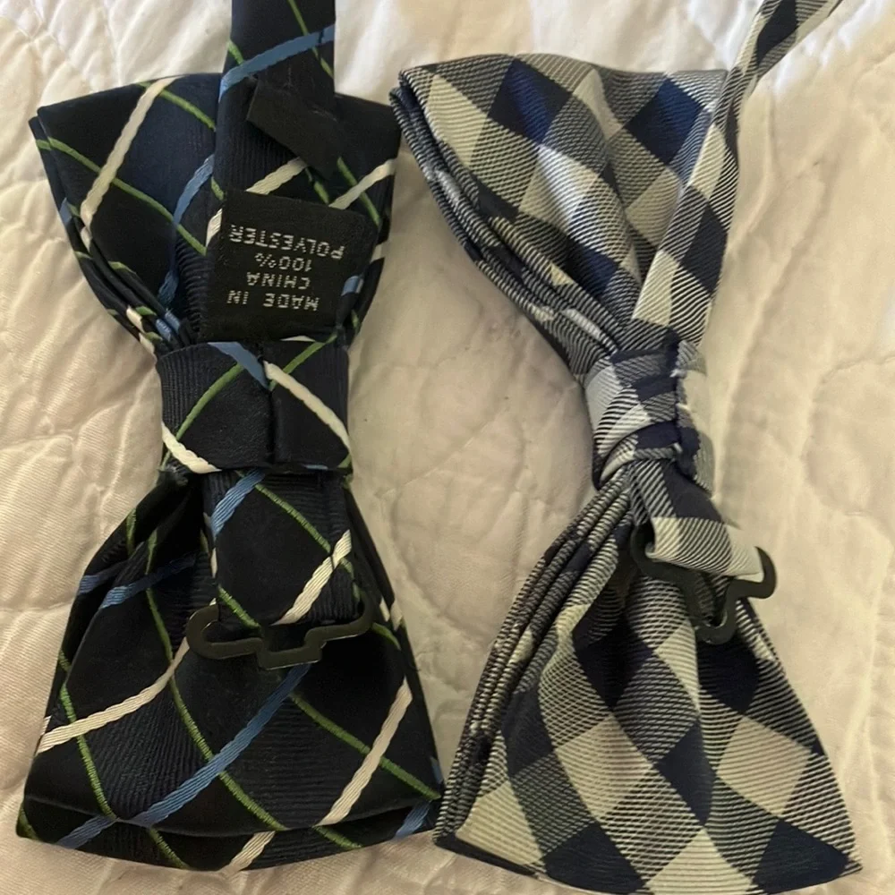 Boys Plaid Bow Ties
